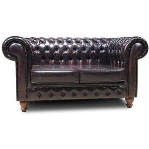 Chesterfield No Leather 2 zits bank My Chesterfield NAL Antiek Rood