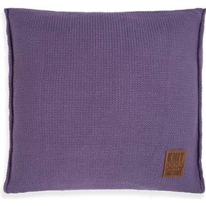 Knit Factory Uni Sierkussen - Violet - 50x50 cm