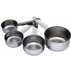 KitchenCraft - Set van 4 maatbekers | maatcups - KitchenCraft