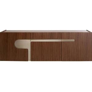 Kare Design Bravo Dressoir 3-Deurs - Walnoot