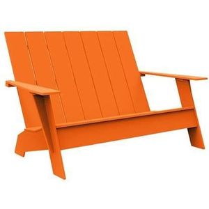 Loll Designs Adirondack 2-zits tuinbank sunset orange