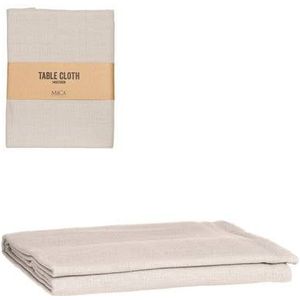 Mica Decorations Villia Tafelkleed - 250x140x0.01 cm - Katoen - Beige