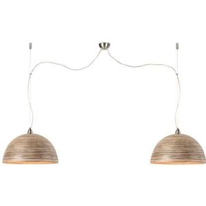 GOOD&MOJO Hanglamp Halong - Naturel|Bamboe - 153x53x35cm - 2L