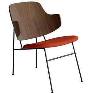 Audo Copenhagen The Penguin fauteuil walnoot, zitting Hallingdal 65