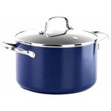 Blue Diamond, Kookpan inclusief deksel, soeppan|braadpan, Blauw