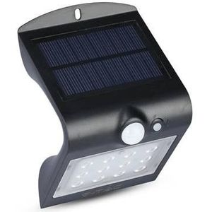 V-Tac Solar Wandlamp Zwart