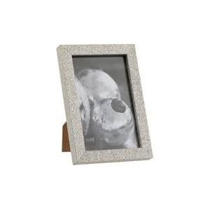 J-Line fotolijst - fotokader Glitter - hout - zilver - small - 4 stuks