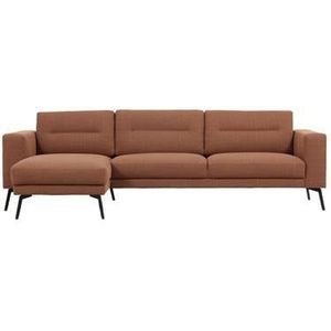 by fonQ Lewis Hoekbank met Chaise Longue Links - Nougat