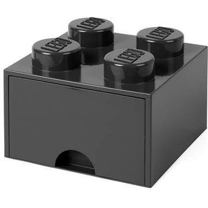 LEGO® Brick 4 Opbergbox Met Lade - Zwart