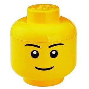 Opbergbox Iconic Hoofd Boy 16 cm, Geel - LEGO