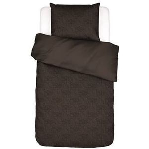 Essenza Felipa Dekbedovertrek Darkest brown 140 x 220 cm