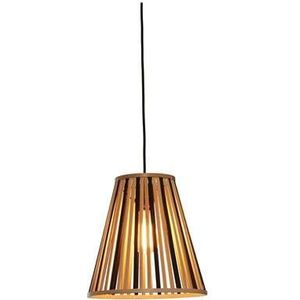 GOOD&MOJO Hanglamp Merapi - Bamboe|Zwart - Ø30cm