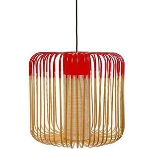 Forestier Bamboo Light hanglamp Ø45 medium rood