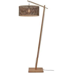 GOOD&MOJO Vloerlamp Java - Bamboe/Zwart - 75x50x176cm - - Staande Lamp Voor Woonkamer - Slaapkamer