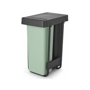 Brabantia Sort & Go Inbouw Prullenbak - 2 x 30 liter - Jade Green en Dark Grey