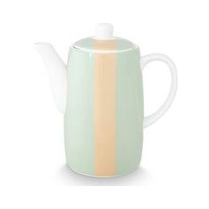 vtwonen Theepot - Aqua Peach - Gestreept - Vaatwasserbestendig - 900 ml