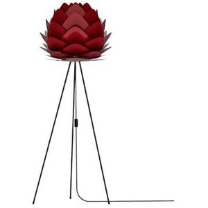 Umage Aluvia Medium vloerlamp ruby red - met tripod zwart - Ø 59 cm