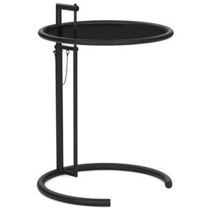 ClassiCon Adjustable Table E 1027 Black bijzettafel Ø52 zwart blad
