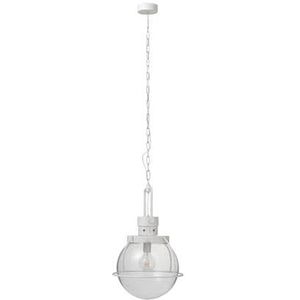 J-Line hanglamp Bol - glas|metaal - wit
