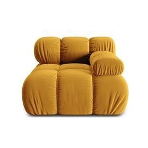 Milo Casa - Tropea Hoekelement - Geel - Fluweel - Modulair