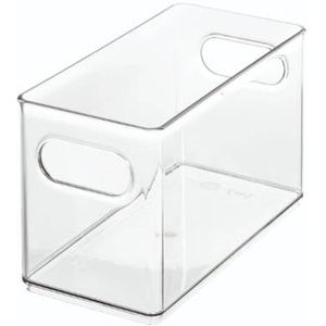 iDesign - Opbergbox met Handvaten, 25.4 x 12.5 x 15 cm, Kunststof, Tra