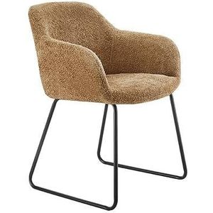 by fonQ Apollo Eetkamerstoel - Bouclé - Caramel