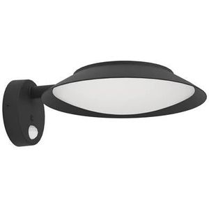 EGLO Cerrisi Solar Wandlamp Buiten - LED - 25 cm - Zwart|Wit