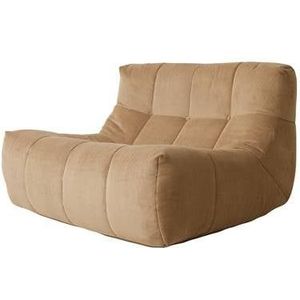 HKliving Lazy Lounge Fauteuil - Rib - Bruin