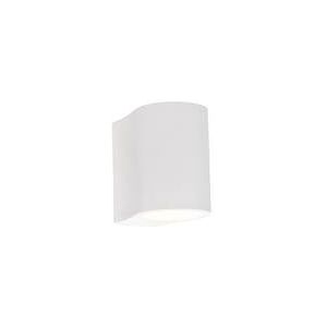 QAZQA tubo - Moderne Wandlamp voor binnen - 1 lichts - D 10 cm - Wit - Woonkamer | Slaapkamer | Keuken