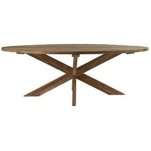 HSM - HSM Collection -Eettafel Tuin Ovaal met Kruispoot - 240x110x76 -