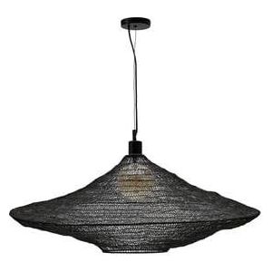 Kave Home - Makai-plafondlamp van metaal met zwarte afwerking Ø 87 cm