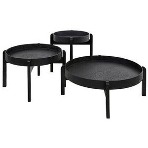 Fraaai Metaluxe ronde salontafels - set van 3