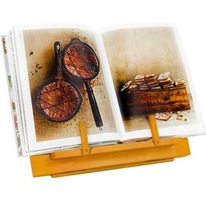 QUVIO Kookboekstandaard | Boekenstandaard | Tabletstandaard - Hout