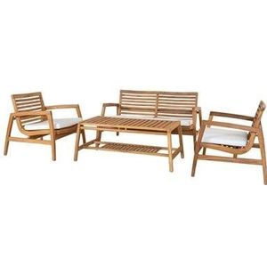 House Nordic - Tuin Lounge Set Santander Teak Naturel