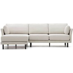 Kave Home - Gilma parel 3-zitsbank chenille met links|rechts chaise