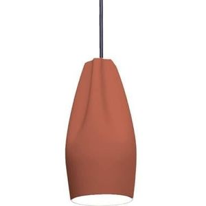 Marset Pleat Box Ø13 hanglamp Ø11.5 terracotta|wit