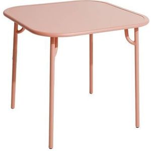 Petite Friture Week-end tuintafel 85x85 met dicht blad blush