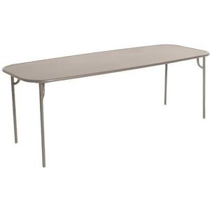 Petite Friture Week-end tuintafel 220x85 met dicht blad Dune