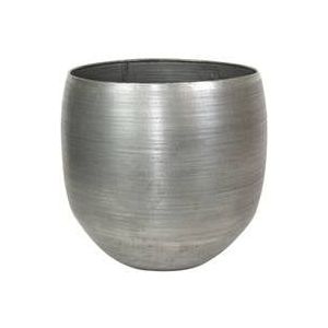 Ter Steege Bloempot Aluminium Zilver D 42 cm H 41 cm