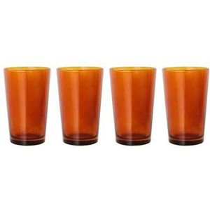 HKliving 70&apos;s Glassware Theeglas 0,4 L - Set van 4