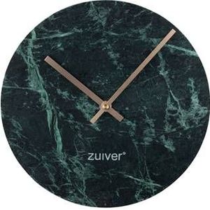 wandklok Clock Marble Time Green groen