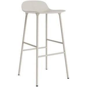 Normann Copenhagen - Form Barstoel - Lichtgrijs - Staal - 75 cm