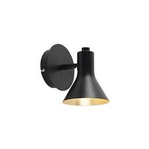 QAZQA Moderne spot zwart met goud 1-lichts - Magno