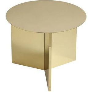 HAY Slit Table Round Bijzettafel Ø 45 cm - Brass