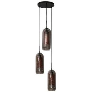 by fonQ  Dolf Hanglamp 3-lichts - Gerookt Glas