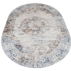 Vloerkleed Viola Taupe - Ovaal 160 x 230 cm