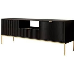 Meubella TV-Meubel Navil 2 - Zwart - 154 cm