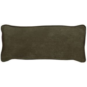 WOOOD Bean Kussen - Recycle Leer - Army - 30x70x20