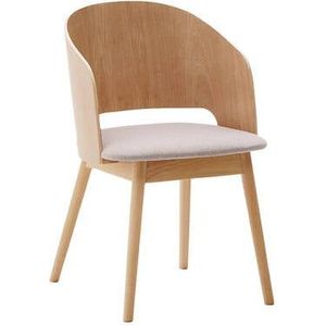 Kave Home Senoa Eetkamerstoel - Naturel / Beige