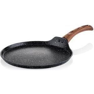 Westinghouse Black Marble Wood - Pannenkoekenpan Inductie - Ø 28 cm - Zwart Marmer - Speciale Editie